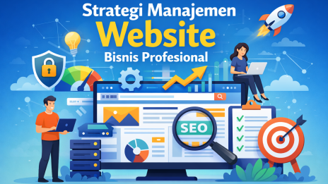 manajemen website bisnis profesional