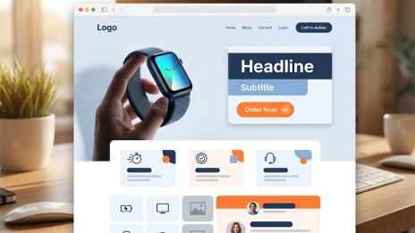 desain landing page untuk promosi